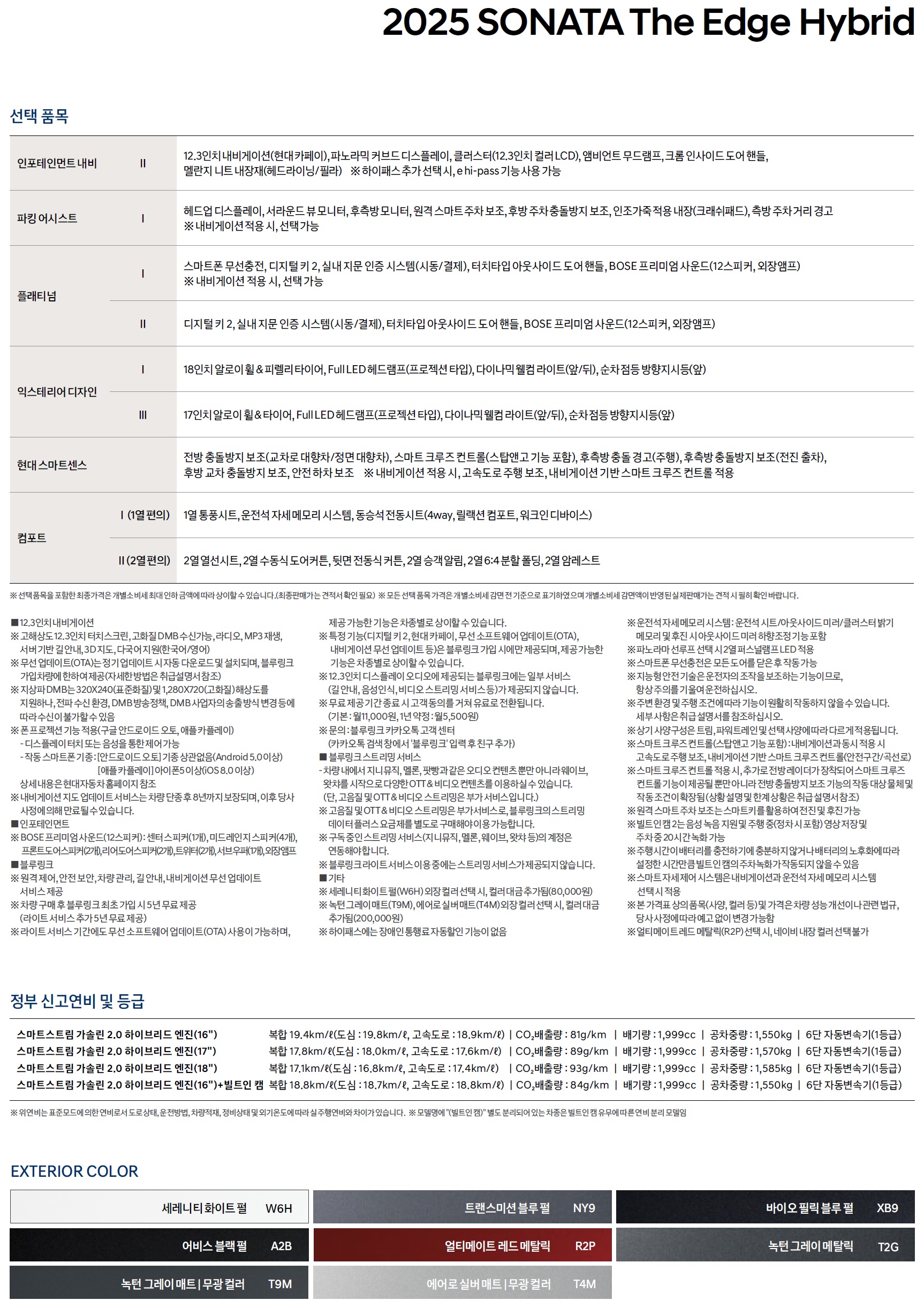 쏘나타 하이브리드 가격표 - 2024년 10월(2025) -2.jpg