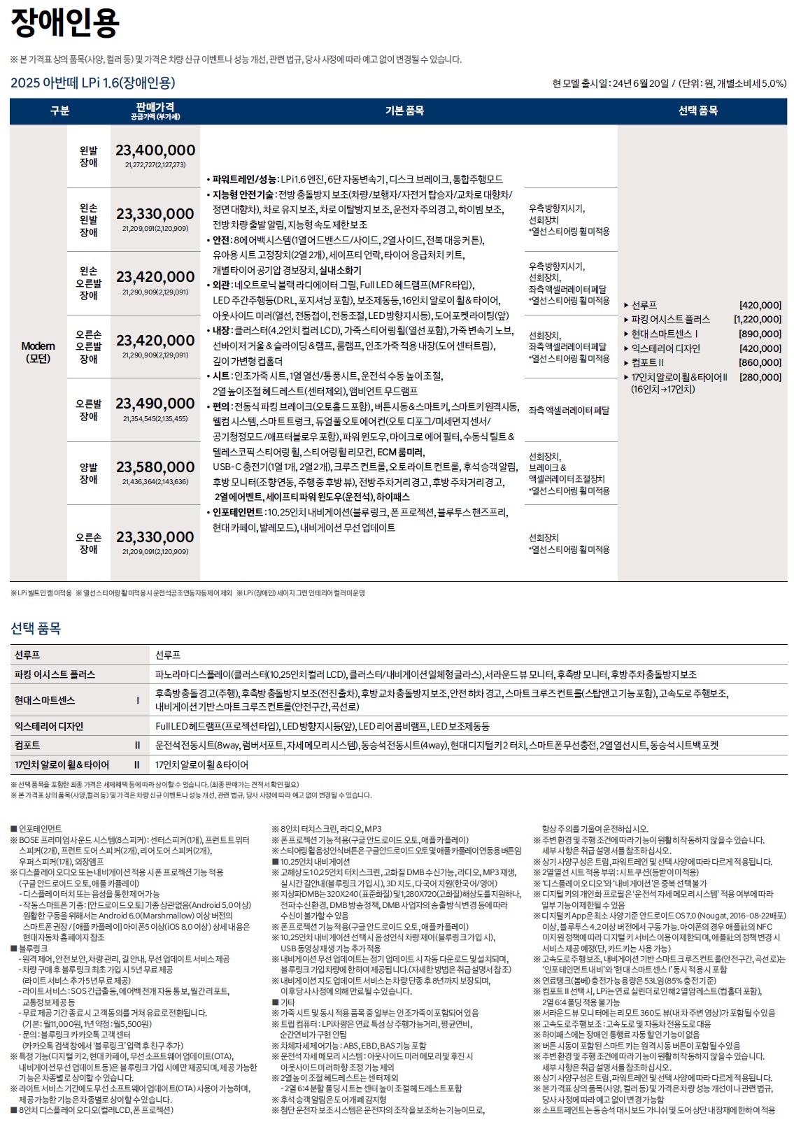 아반떼 가격표 - 2024년 06월(2025년형) -7.jpg