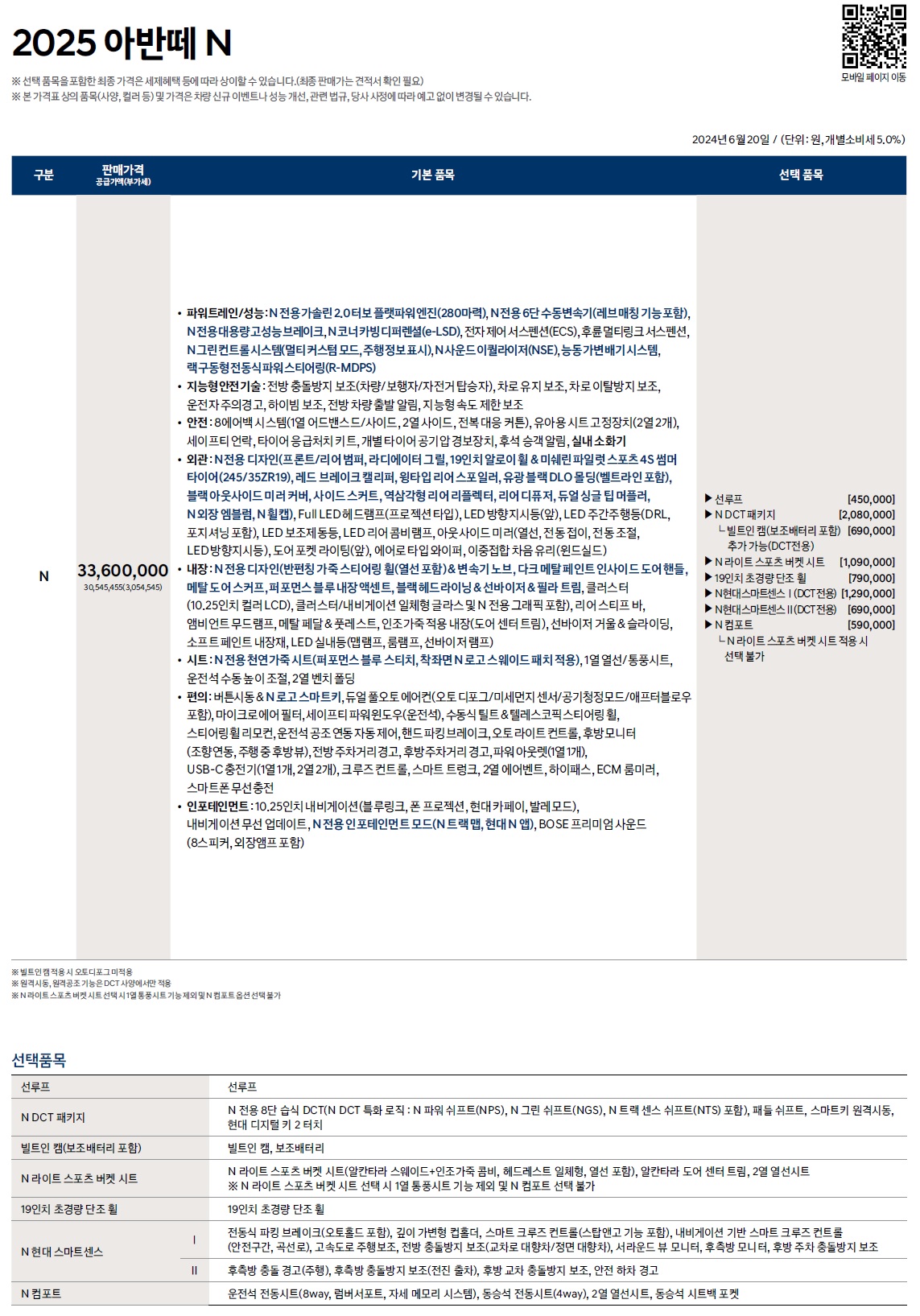 아반떼 N 가격표 - 2024년 06월(2025년형) -1.jpg