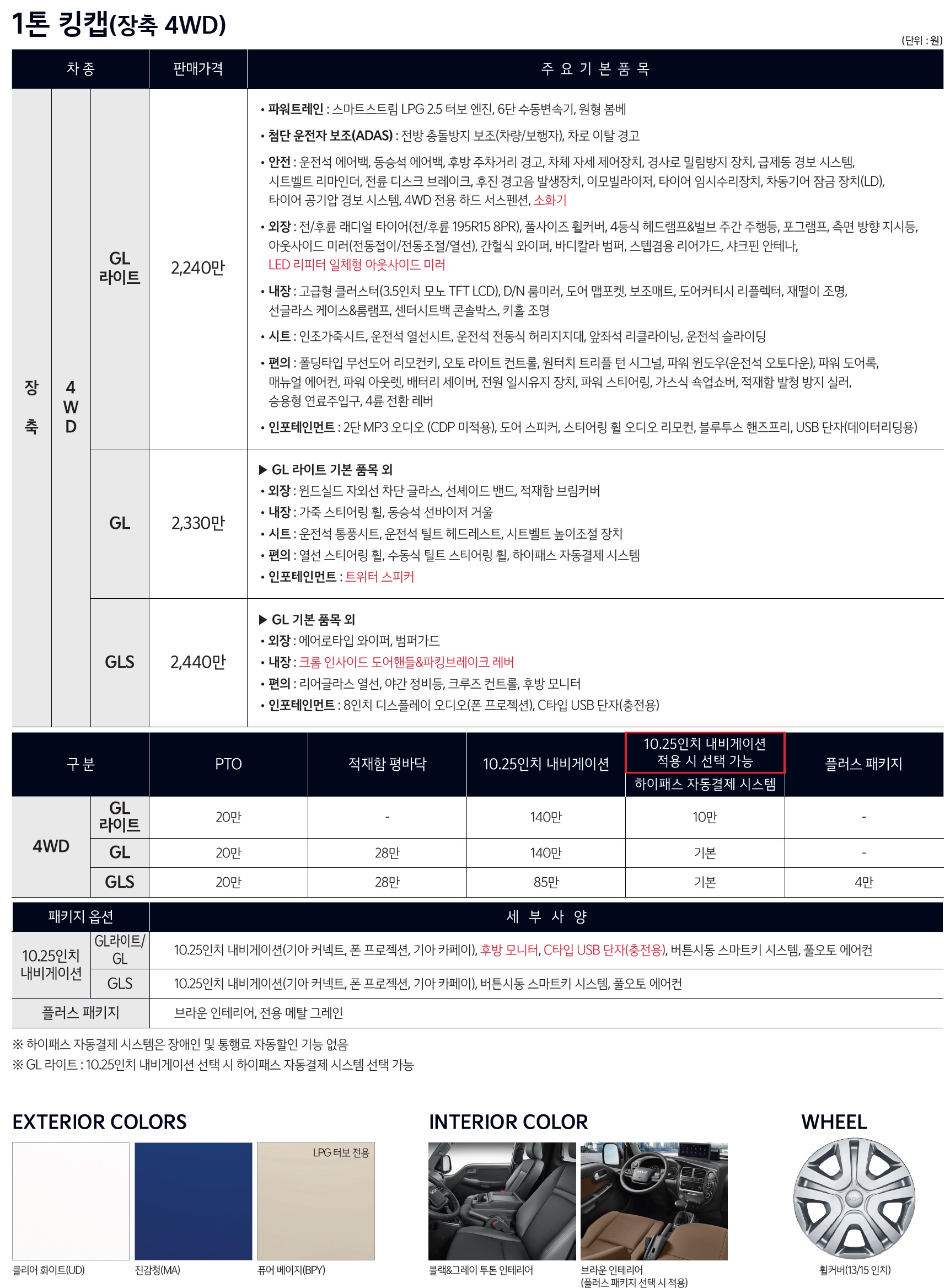 봉고3 가격표 - 2024년 07월(2025년형) -2.jpg