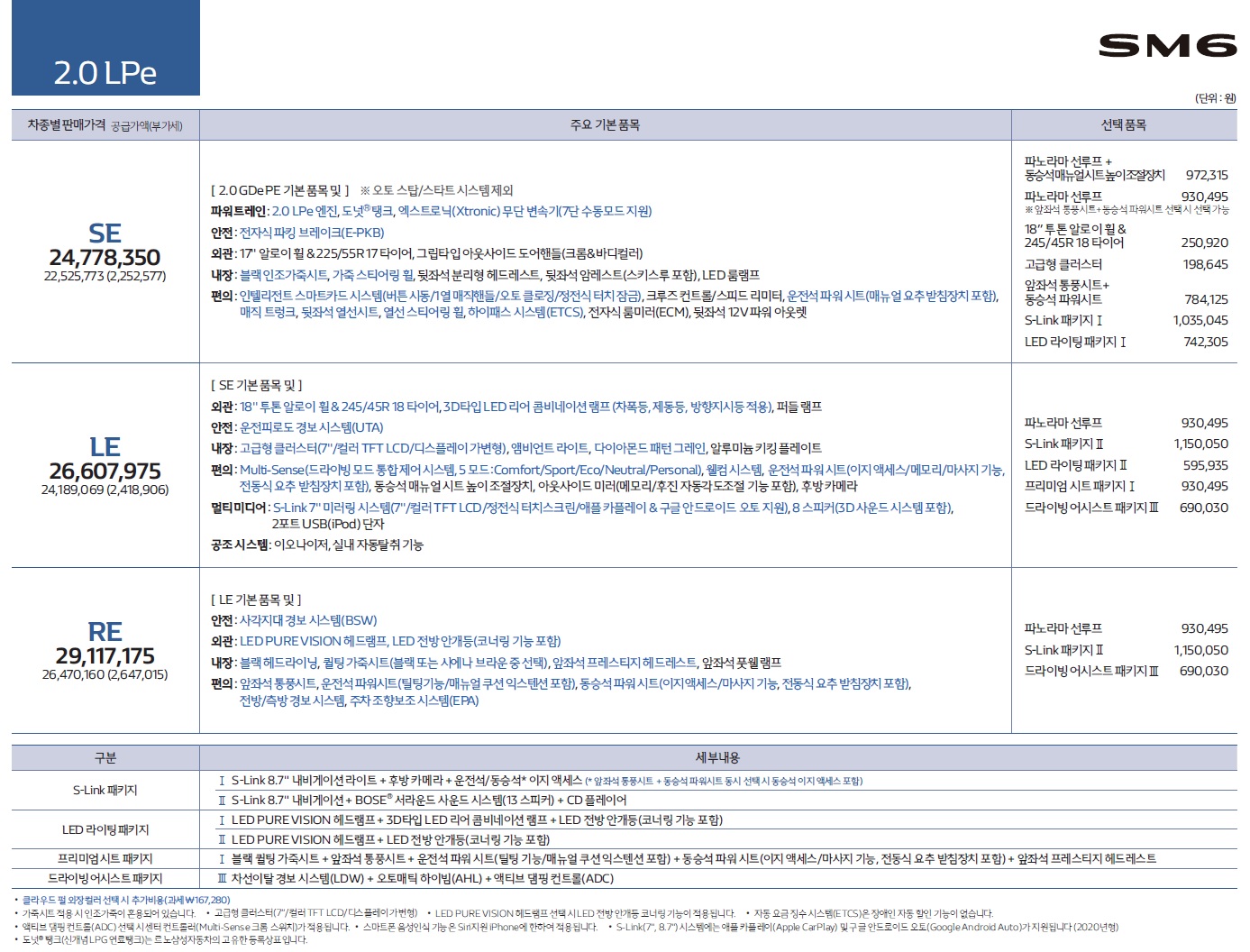 SM6 가격표 - 2020년형 (2019년 07월) -8.jpg