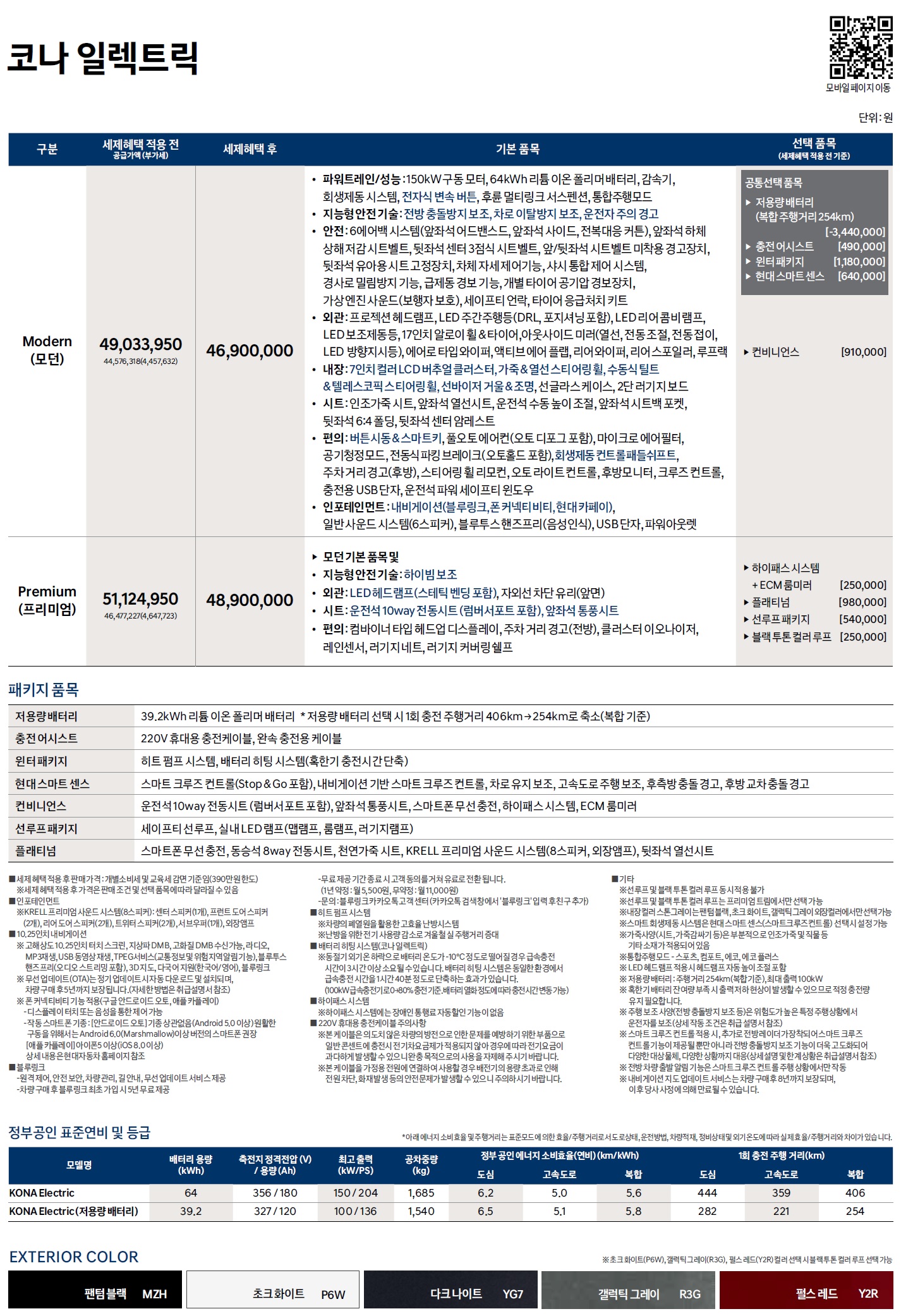 코나 EV 가격표 - 2020년 10월 -1.jpg