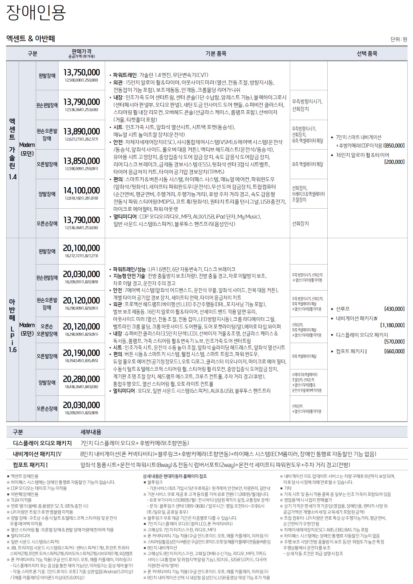 아반떼 가격표 - 2018년 11월 -5.jpg