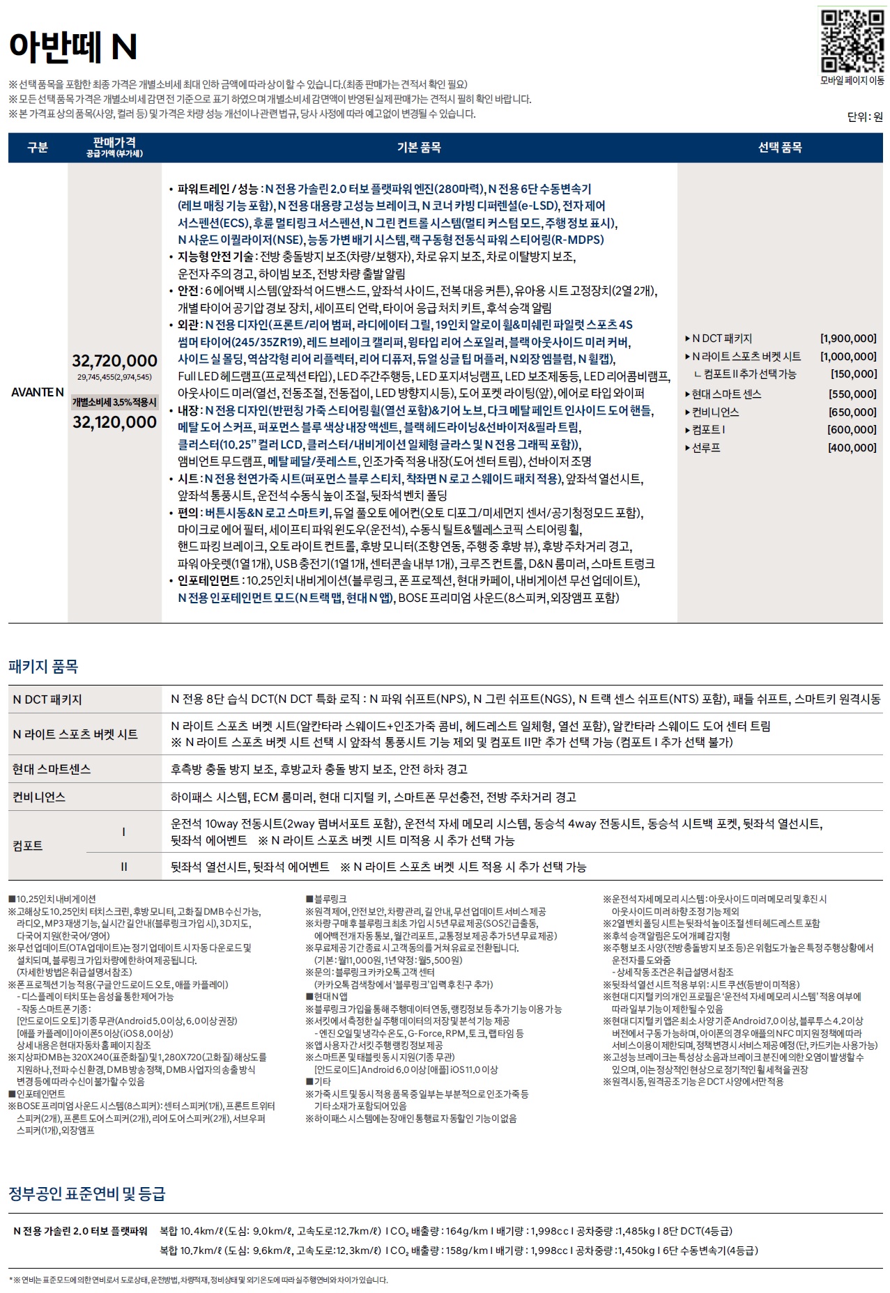 아반떼 N 가격표 - 2022년 03월 -1.jpg